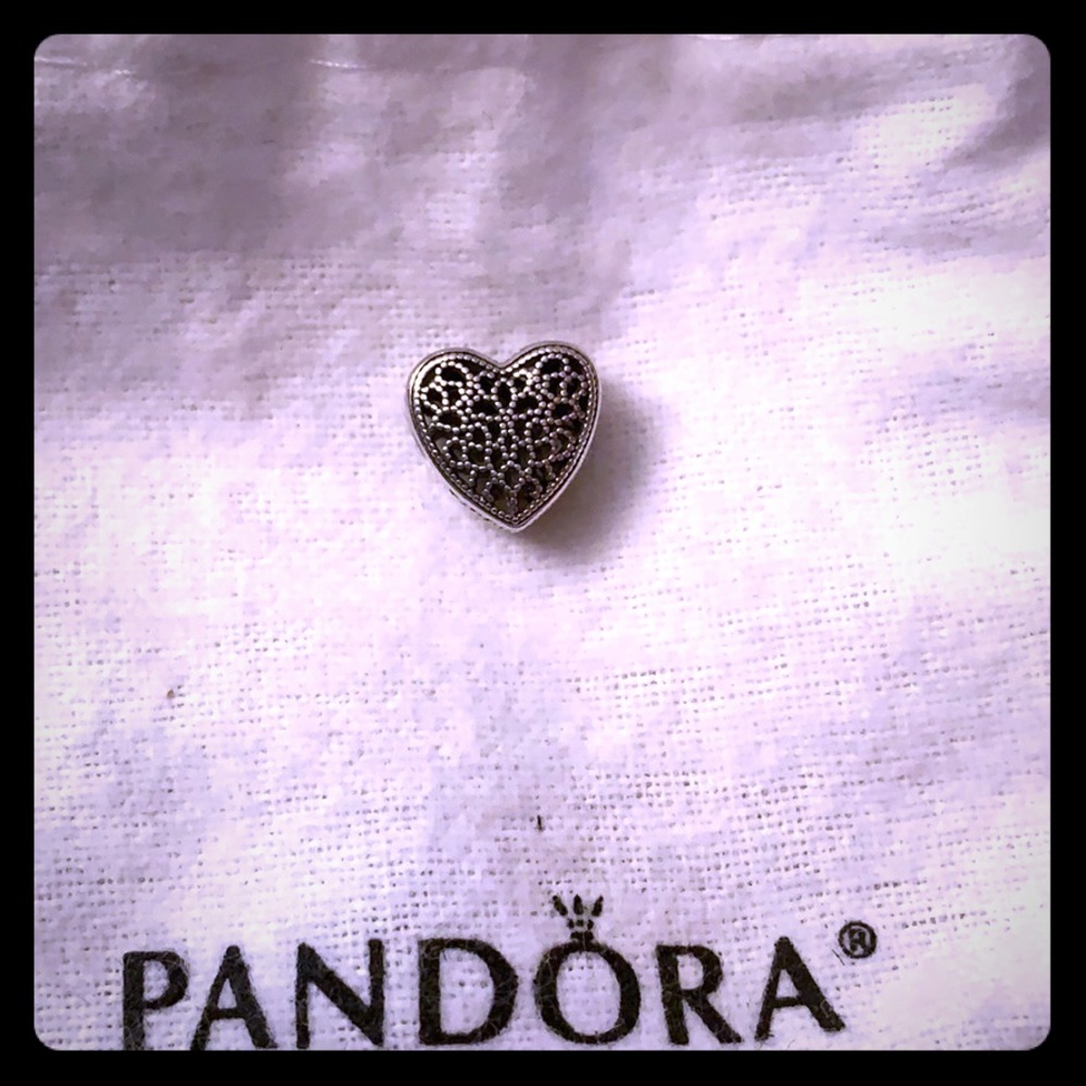 Authentic Pandora Heart Charm